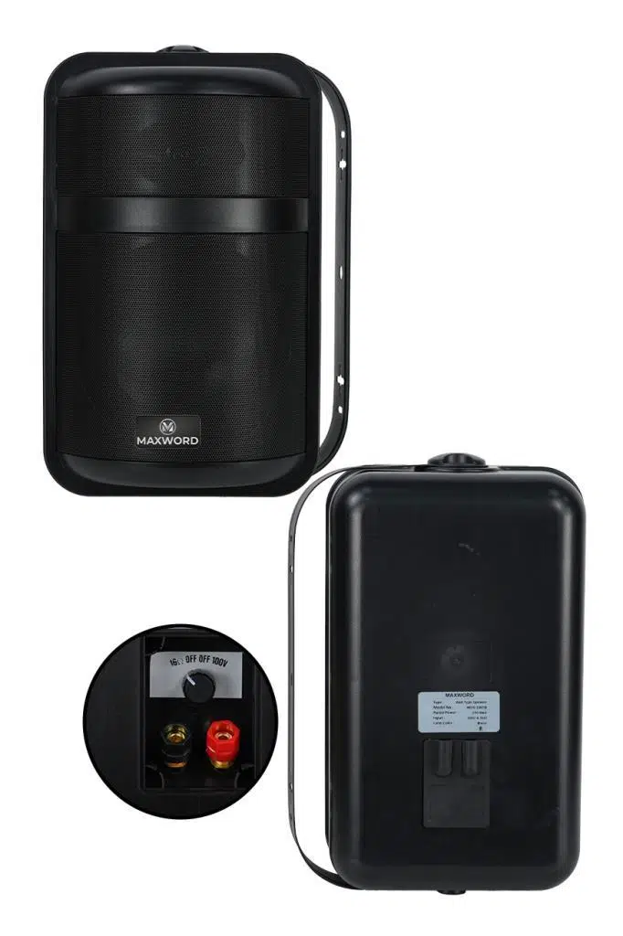 Maxword MDS-106TB Yüksek Kaliteli 250W 6.5 İnç 16 ohm/100V İki Yollu Duvar Tipi Sütun Hoparlör
