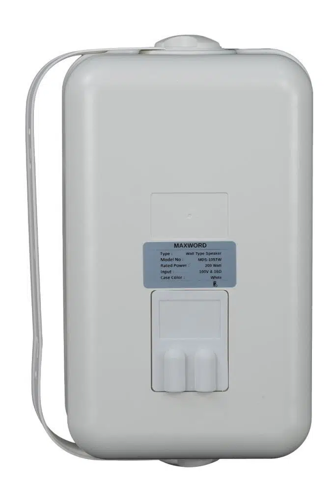 Maxword MDS-106TW Yüksek Kaliteli 250W 6.5 İnç 16 ohm/100V İki Yollu Duvar Tipi Sütun Hoparlör Maxword MDS-106TW Yüksek Kaliteli 250W 6.5 İnç 16 ohm/100V İki Yollu Duvar Tipi Sütun Hoparlör