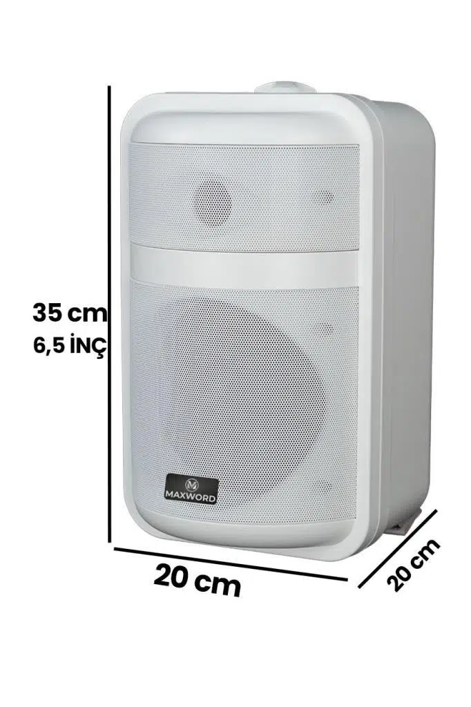 Maxword MDS-106TW Yüksek Kaliteli 250W 6.5 İnç 16 ohm/100V İki Yollu Duvar Tipi Sütun Hoparlör Maxword MDS-106TW Yüksek Kaliteli 250W 6.5 İnç 16 ohm/100V İki Yollu Duvar Tipi Sütun Hoparlör