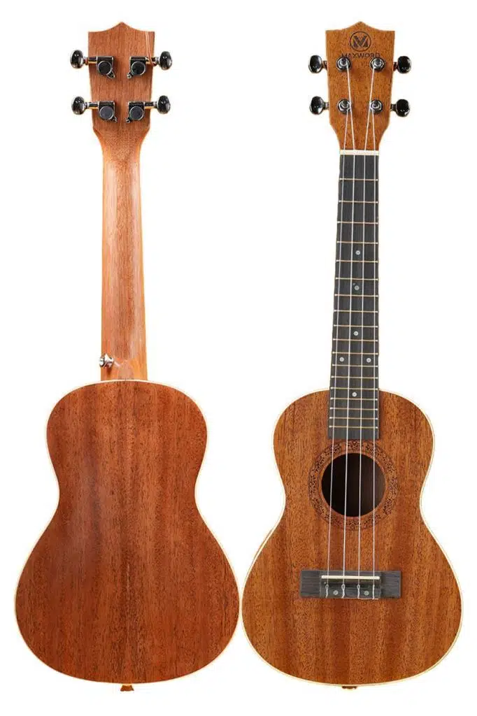 Maxword MU-24 PRO Yüksek Kaliteli Maun Concert Ukulele Seti