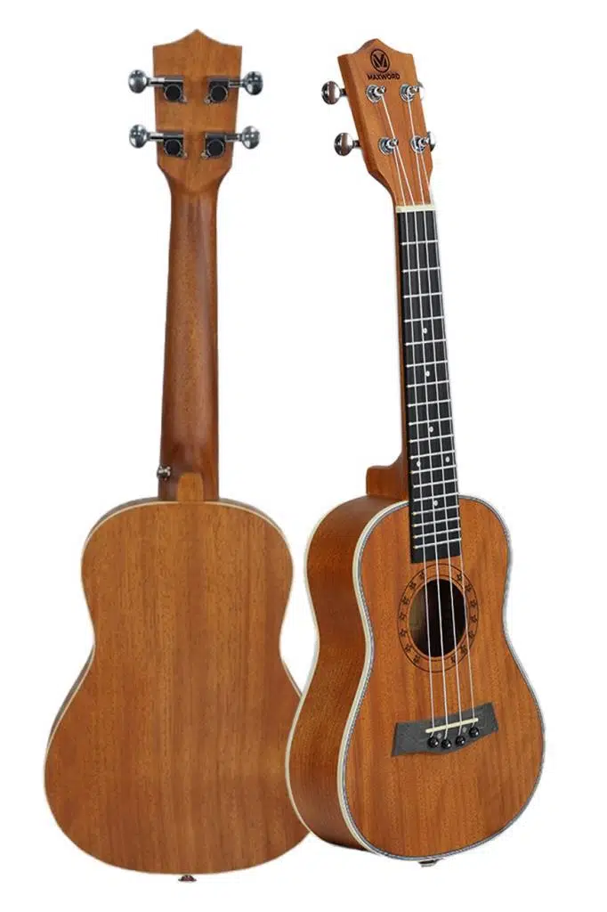Maxword MU-24 PRO Yüksek Kaliteli Maun Concert Ukulele Seti