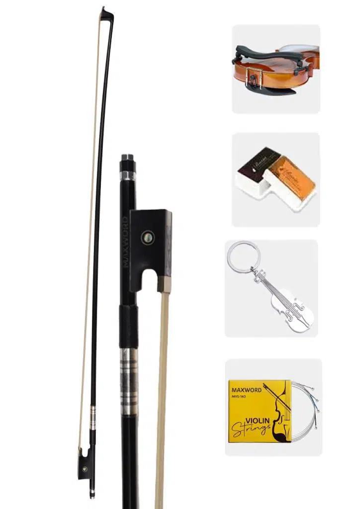 Maxword MVB-450-PAK PRO 4/4 Karbon Fiber Profesyonel Keman Yayı Yüksek Kaliteli Tam Boy Maxword MVB-450-PAK PRO 4/4 Karbon Fiber Profesyonel Keman Yayı Yüksek Kaliteli Tam Boy