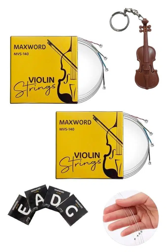 Maxword MVS-140x 2'li Paket Profesyonel Keman Teli Seti