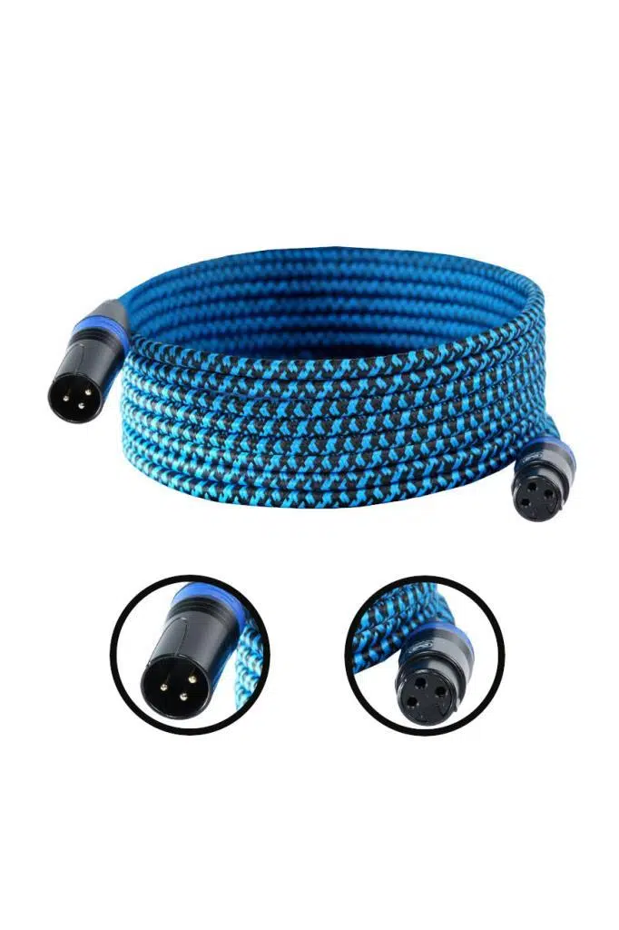 Maxword MXLR-15M Yüksek Kaliteli XLR TO XLR 15 mt. Mikrofon Kablosu