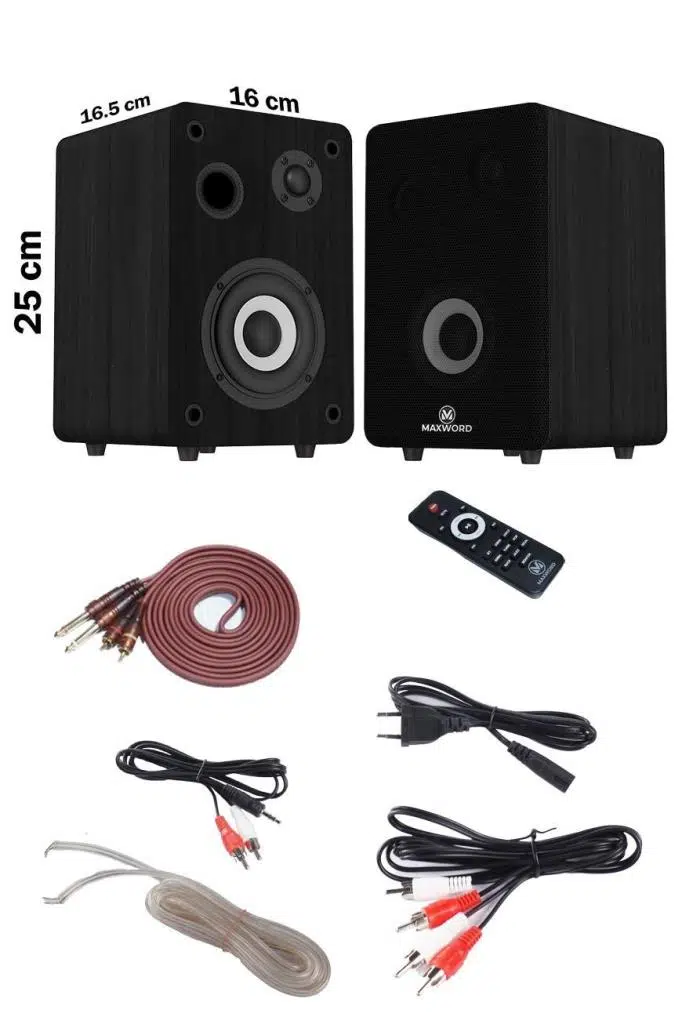 Maxword RM-400BK Aktif Stüdyo Referans Monitörü 4 İNÇ ÇİFT Bluetooth USB 140 Watt Maxword RM-400BK Aktif Stüdyo Referans Monitörü 4 İNÇ ÇİFT Bluetooth USB 140 Watt