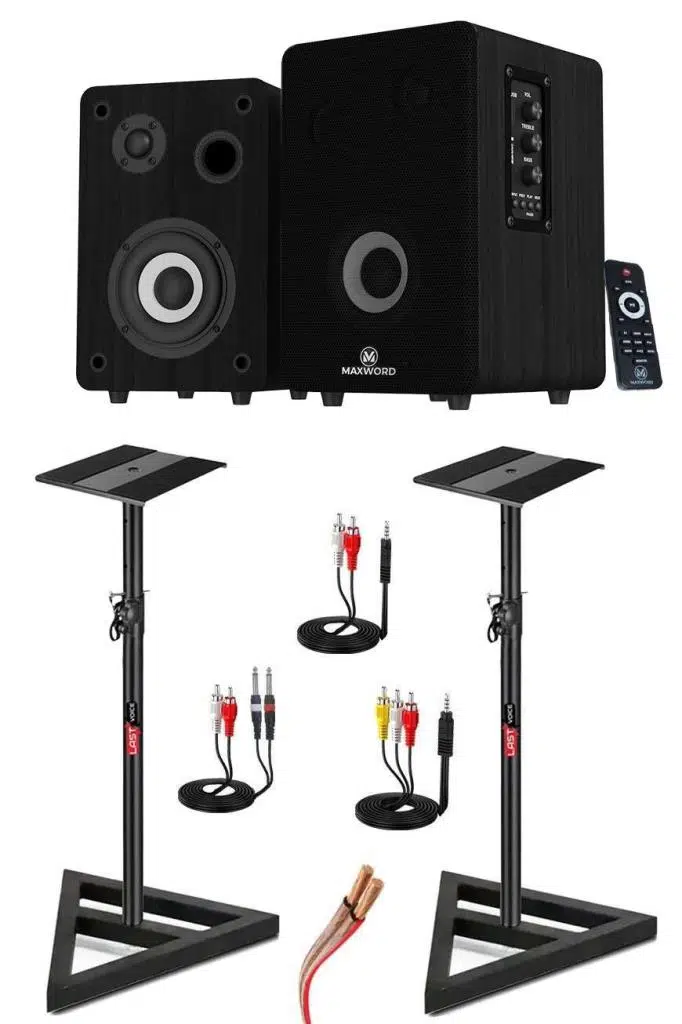Maxword RM-400BK-ST 4'' Referans Monitörü Yükseklik Ayarlı Stand Dahil