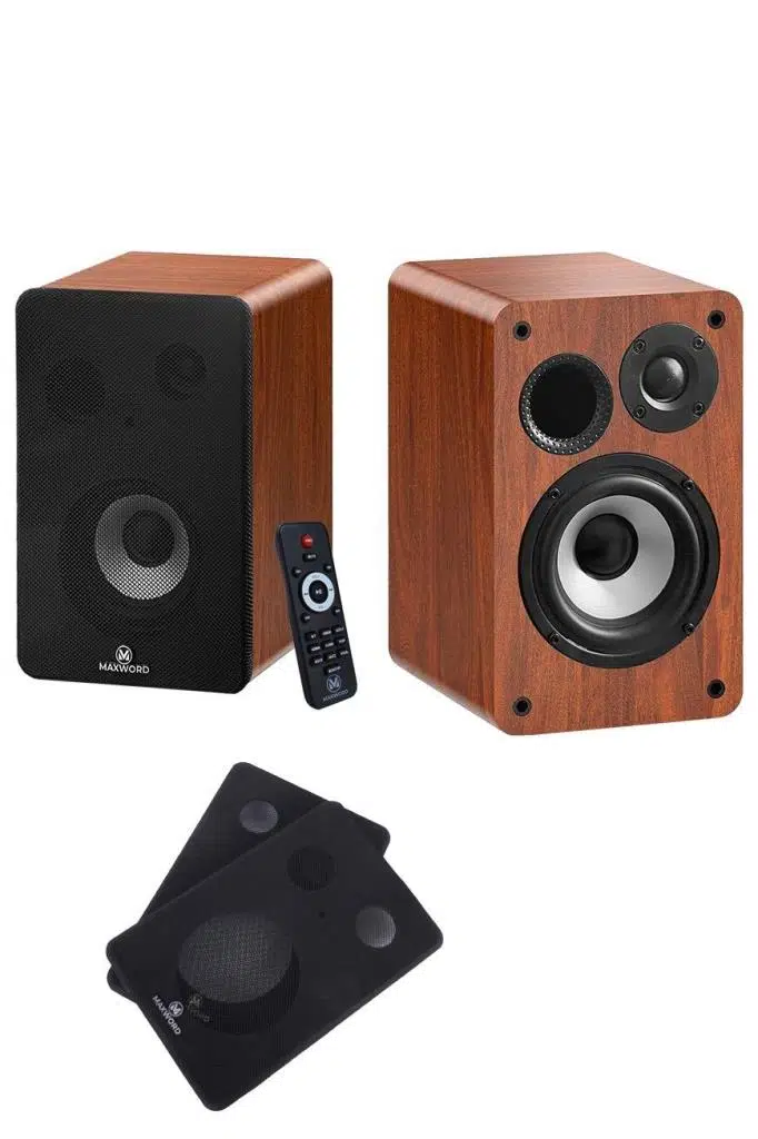 Maxword RM-400BRW Aktif Stüdyo Referans Monitörü 4 İNÇ ÇİFT Bluetooth USB 140 Watt