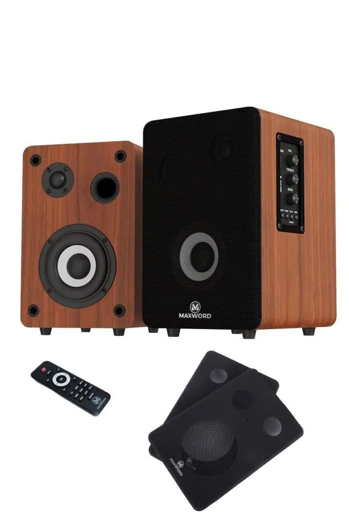 Maxword RM-400BRW Aktif Stüdyo Referans Monitörü 4 İNÇ ÇİFT Bluetooth USB 140 Watt