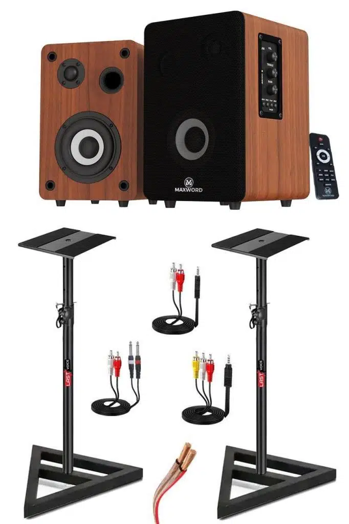 Maxword RM-400BRW-ST 4'' Referans Monitörü Yükseklik Ayarlı Stand Dahil Maxword RM-400BRW-ST 4'' Referans Monitörü Yükseklik Ayarlı Stand Dahil