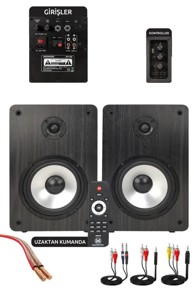 Maxword RM-500ST 5'' Referans Monitörü Yükseklik Ayarlı Stand Dahil Maxword RM-500ST 5'' Referans Monitörü Yükseklik Ayarlı Stand Dahil