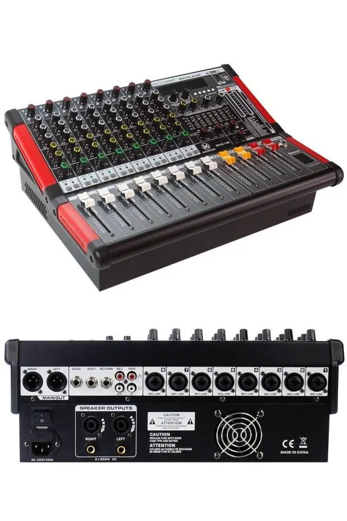 Maxword RPS-8C-1100 Amfili Power Mikser 2x550W Mixer 2x99 DSP Efektli Maxword RPS-8C-1100 Amfili Power Mikser 2x550W Mixer 2x99 DSP Efektli