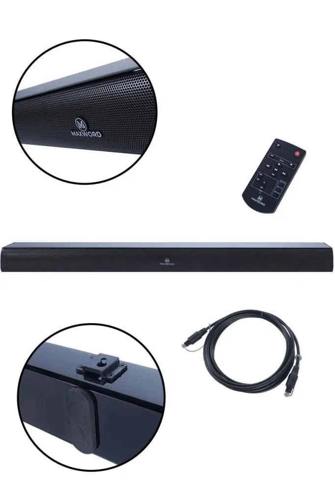 Maxword SLC-160BT Optik Çıkışlı 2.0 Kanal BT Soundbar (BASİC)
