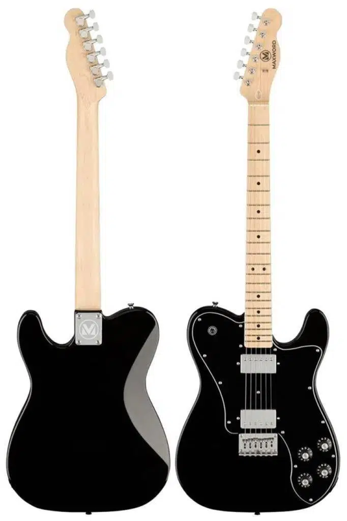Maxword TLX-60BK Telecaster Maple Klavye HH Profesyonel Elektro Gitar