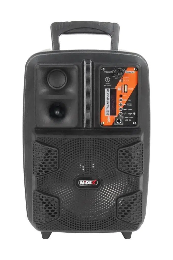Midex 150 Watt Mikrofonlu Karaoke Eğlence Işıklı Ses Sistemi MXR-150 (Bluetooth Kayıt Usb Şarjlı) Midex 150 Watt Mikrofonlu Karaoke Eğlence Işıklı Ses Sistemi MXR-150 (Bluetooth Kayıt Usb Şarjlı)