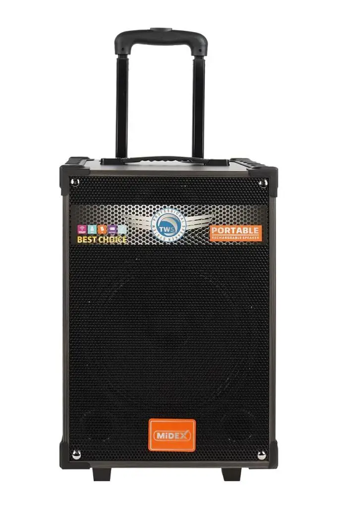 Midex 350 Watt Mikrofonlu Karaoke Eğlence Taşınabilir Şarjlı Ses Sistemi Bluetooth (MR-350)