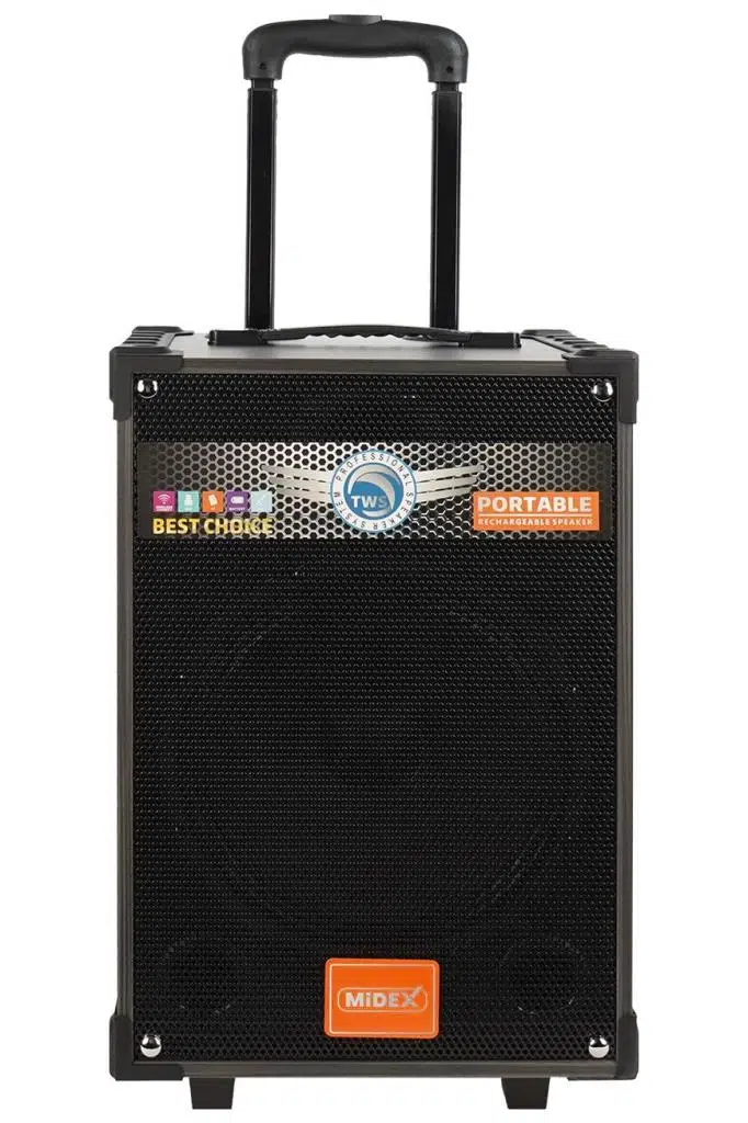 Midex 550 Watt Mikrofonlu Karaoke Eğlence Taşınabilir Şarjlı Ses Sistemi Bluetooth (MR-550)