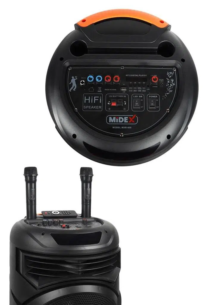Midex 600 Watt Ekholu Kablosuz Mikrofonlu Şarjlı Mevlüt Anfisi Bluetoth Usb (MXR-600) Midex 600 Watt Ekholu Kablosuz Mikrofonlu Şarjlı Mevlüt Anfisi Bluetoth Usb (MXR-600)