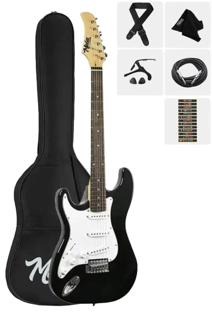 Midex AGE-45-OUT SOLAK Elektro Gitar Seti Full Aksesuar White Black (OUTLET) Midex AGE-45-OUT SOLAK Elektro Gitar Seti Full Aksesuar White Black (OUTLET)
