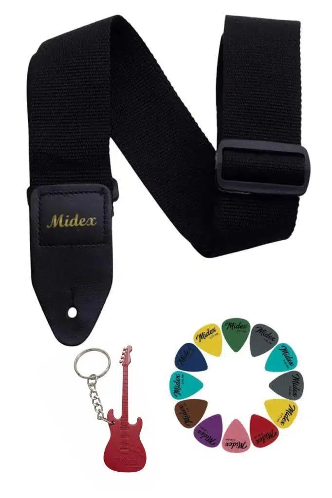 Midex ASM-26BK Gitar Omuz Askısı Siyah Renk 89-155cm (Pena Hediye) Midex ASM-26BK Gitar Omuz Askısı Siyah Renk 89-155cm (Pena Hediye)
