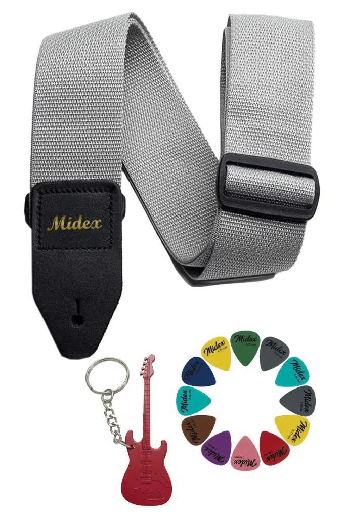 Midex ASM-26GRY Gitar Omuz Askısı Gri Renk 89-155cm (Pena Hediye) Midex ASM-26GRY Gitar Omuz Askısı Gri Renk 89-155cm (Pena Hediye)