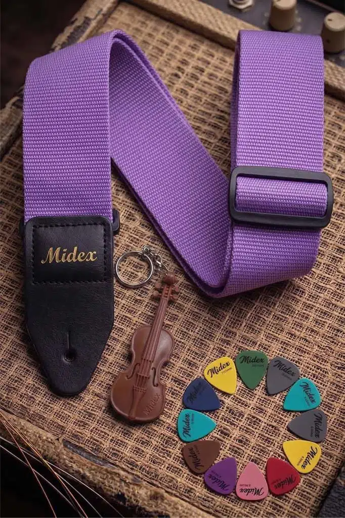 Midex ASM-26PU Gitar Omuz Askısı Lila Renk 89-155cm (Pena Hediye) Midex ASM-26PU Gitar Omuz Askısı Lila Renk 89-155cm (Pena Hediye)