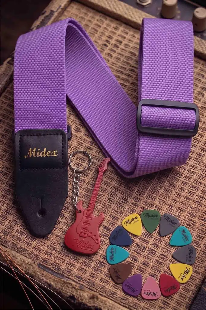 Midex ASM-26PU Gitar Omuz Askısı Lila Renk 89-155cm (Pena Hediye) Midex ASM-26PU Gitar Omuz Askısı Lila Renk 89-155cm (Pena Hediye)