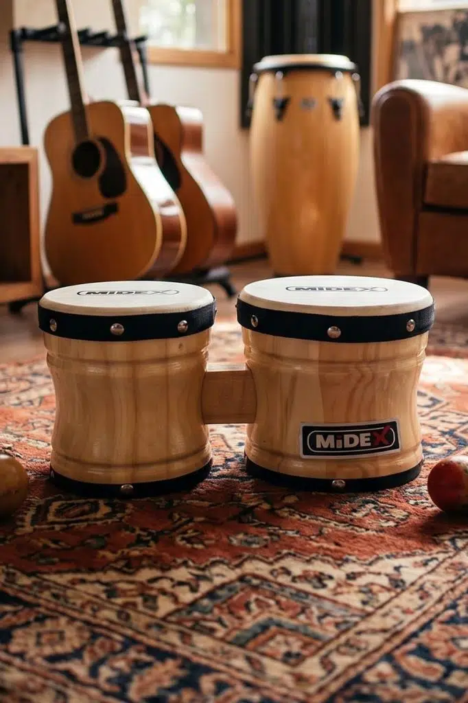Midex BG-205 Naturel Bongo Siam Meşesi Doğal Deri Midex BG-205 Naturel Bongo Siam Meşesi Doğal Deri