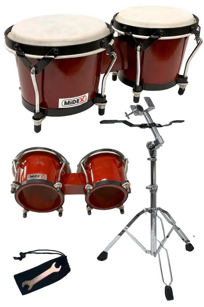 Midex BG-230ST Standlı Özel İşçilik Kırmızı Bongo Siam Meşesi Doğal Deri