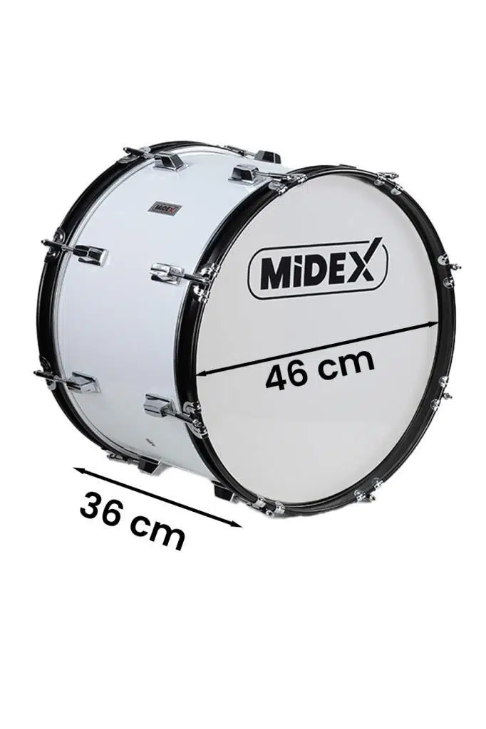 Midex BND-18 Bando Davulu 18 inç 46 cm Çap Profesyonel Bass Davul Seti