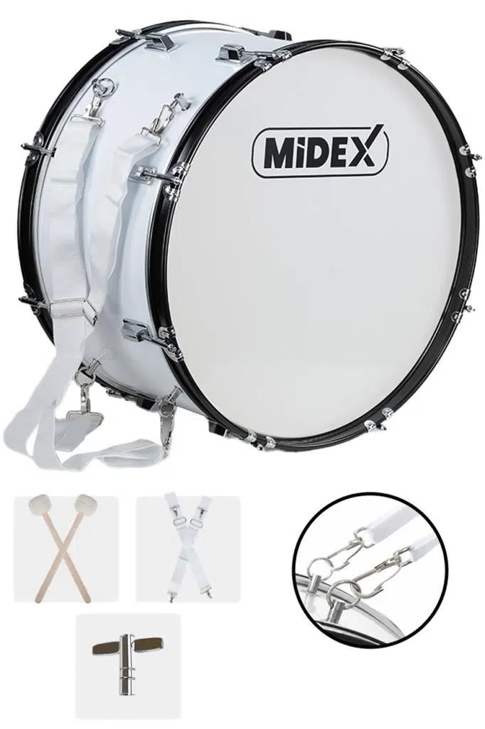 Midex BND-22 Bando Davulu 22 inç 56 cm Çap Profesyonel Bass Davul Seti Midex BND-22 Bando Davulu 22 inç 56 cm Çap Profesyonel Bass Davul Seti