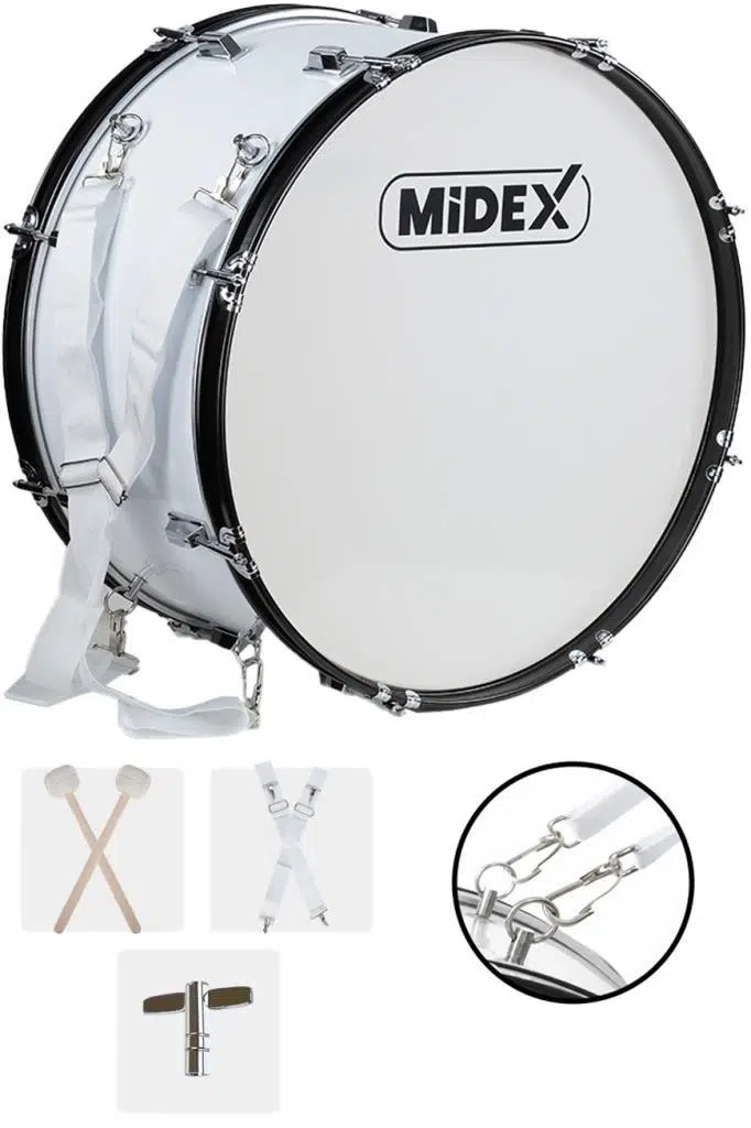 Midex BND-24 Bando Davulu 24 inç 61 cm Çap Profesyonel Bass Davul Seti Midex BND-24 Bando Davulu 24 inç 61 cm Çap Profesyonel Bass Davul Seti
