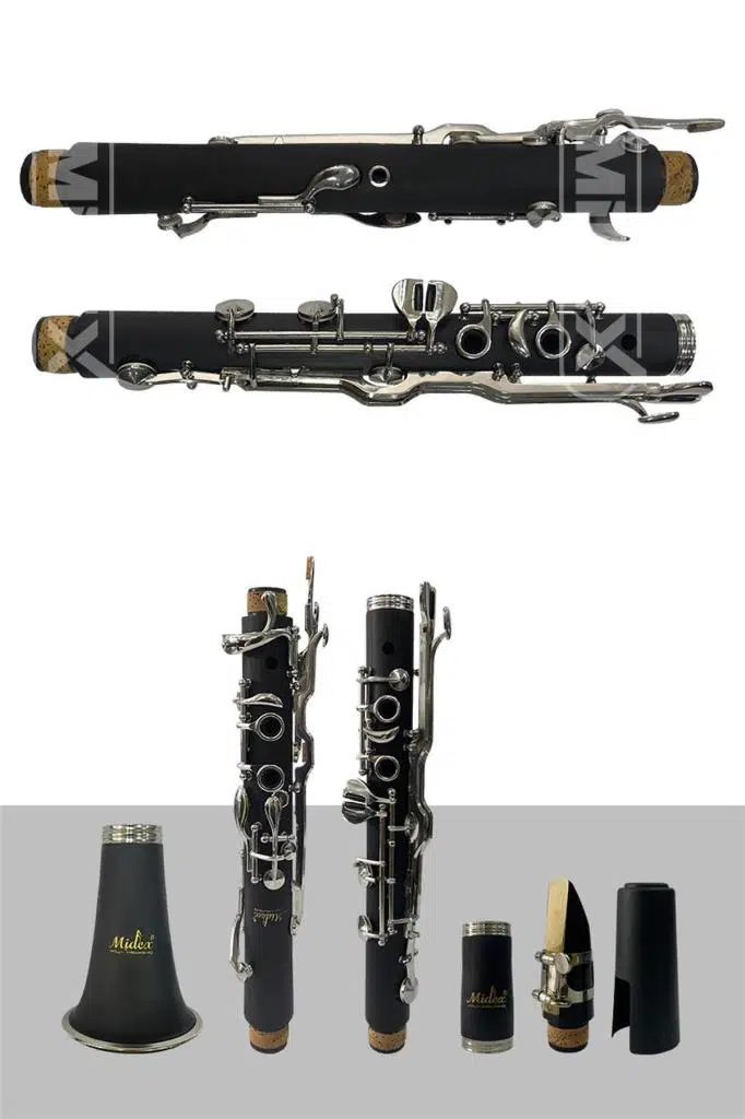 Midex BNS-4000 Sol Klarnet 4 Yüzüklü (Askı Çanta Kamış Bez Eldiven Nota Sehpası Hediye)