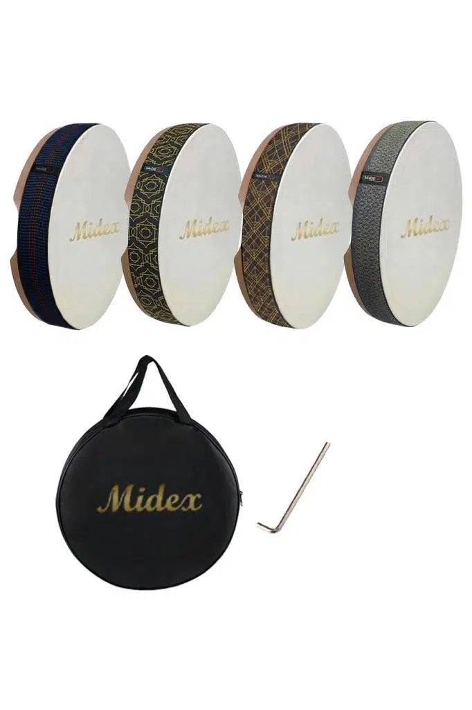 Midex BR-40X Profesyonel 40'lı Karma Desenli Bendir Def Avantaj Paketi