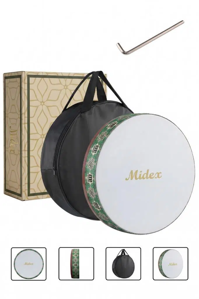 Midex BR-410 Kaliteli Bendir Def Akort Ayarlı EL Tutma Oyuklu Çantalı