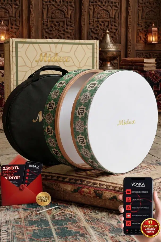 Midex BR-410 Kaliteli Bendir Def Akort Ayarlı EL Tutma Oyuklu Çantalı Midex BR-410 Kaliteli Bendir Def Akort Ayarlı EL Tutma Oyuklu Çantalı