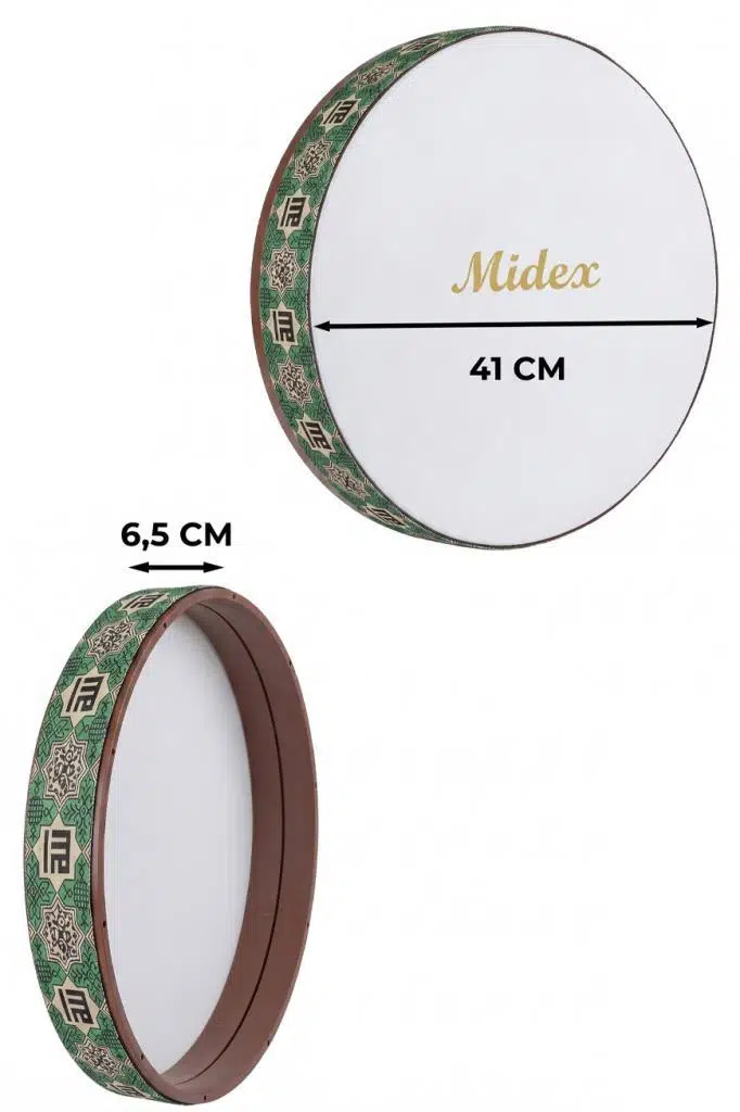 Midex BR-410X 10'lu Bendir Def Toptan Paket Akort Ayarlı EL Tutma Oyuklu Çantalı Midex BR-410X 10'lu Bendir Def Toptan Paket Akort Ayarlı EL Tutma Oyuklu Çantalı