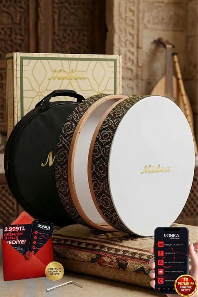 Midex BR-510 Kaliteli Bendir Def Akort Ayarlı EL Tutma Oyuklu Çantalı Midex BR-510 Kaliteli Bendir Def Akort Ayarlı EL Tutma Oyuklu Çantalı