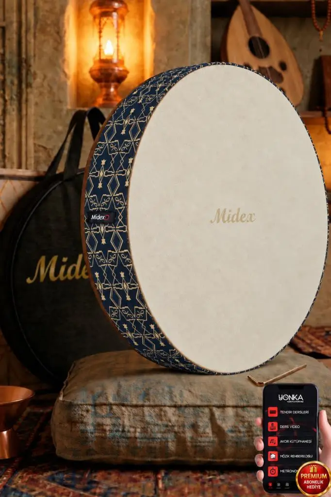 Midex BR-610 Kaliteli Bendir Def Akort Ayarlı EL Tutma Oyuklu Çantalı