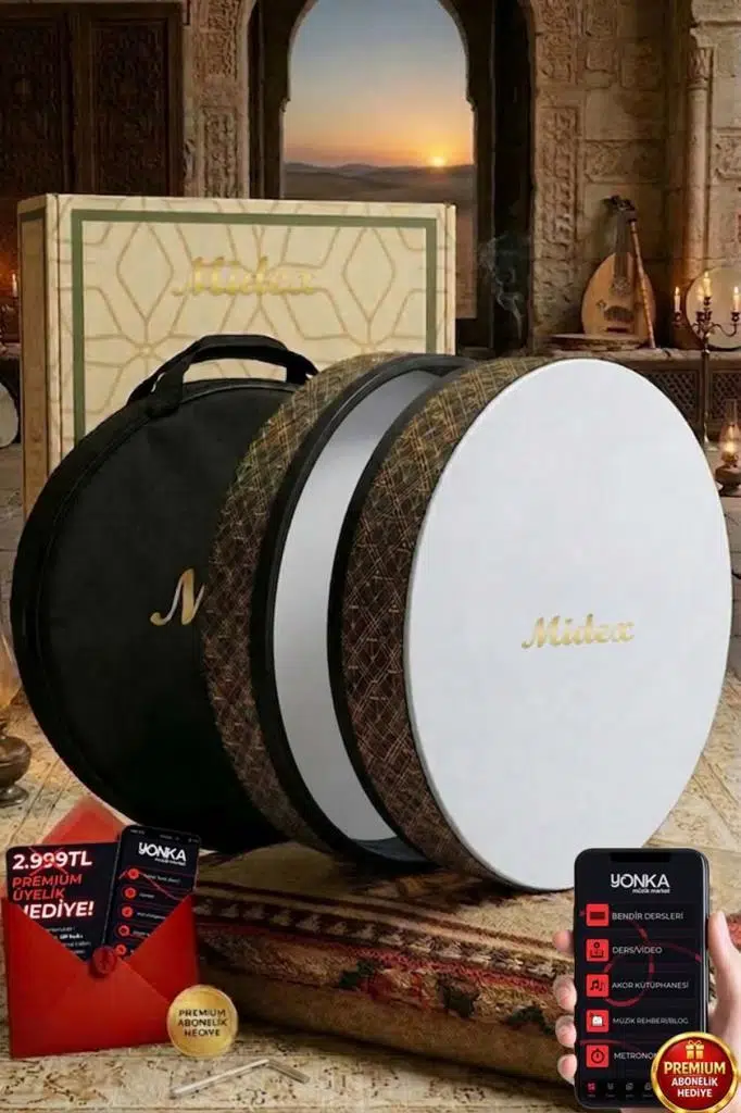 Midex BR-711 Kaliteli Bendir Def Akort Ayarlı EL Tutma Oyuklu Çantalı Midex BR-711 Kaliteli Bendir Def Akort Ayarlı EL Tutma Oyuklu Çantalı