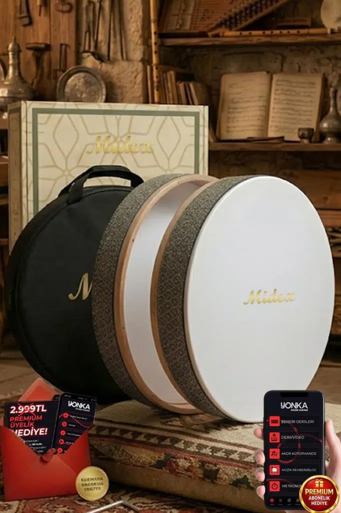 Midex BR-810 Kaliteli Bendir Def Akort Ayarlı EL Tutma Oyuklu Çantalı Midex BR-810 Kaliteli Bendir Def Akort Ayarlı EL Tutma Oyuklu Çantalı