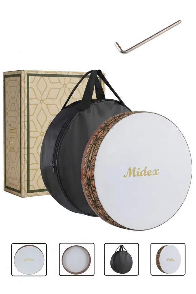 Midex BR-910 Kaliteli Bendir Def Akort Ayarlı EL Tutma Oyuklu Çantalı Midex BR-910 Kaliteli Bendir Def Akort Ayarlı EL Tutma Oyuklu Çantalı