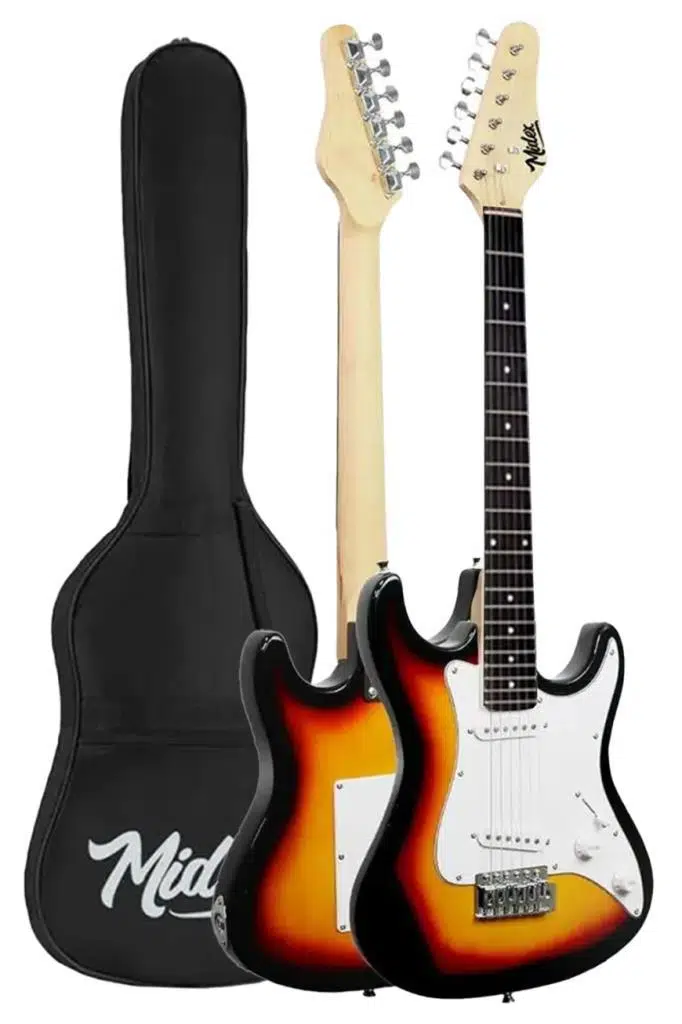 Midex CEG-36SB 8-12 Yaş Çocuklar İçin Amfili Full 3/4 36 İnç Elektro Gitar Seti Sunburs