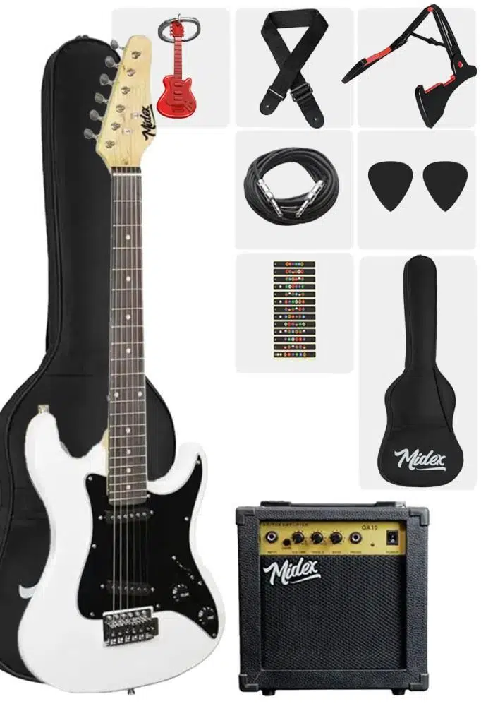 Midex CEG-36WH-OUT Çocuklar İçin Elektro Gitar (OUTLET)
