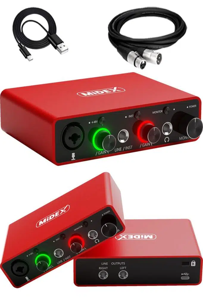 Midex Central-RD Pack-3 Stüdyo Kayıt Ekipmanları GLX-700RD Ses Kartı CX1 Stüdyo Mikrofon Midex Central-RD Pack-3 Stüdyo Kayıt Ekipmanları GLX-700RD Ses Kartı CX1 Stüdyo Mikrofon