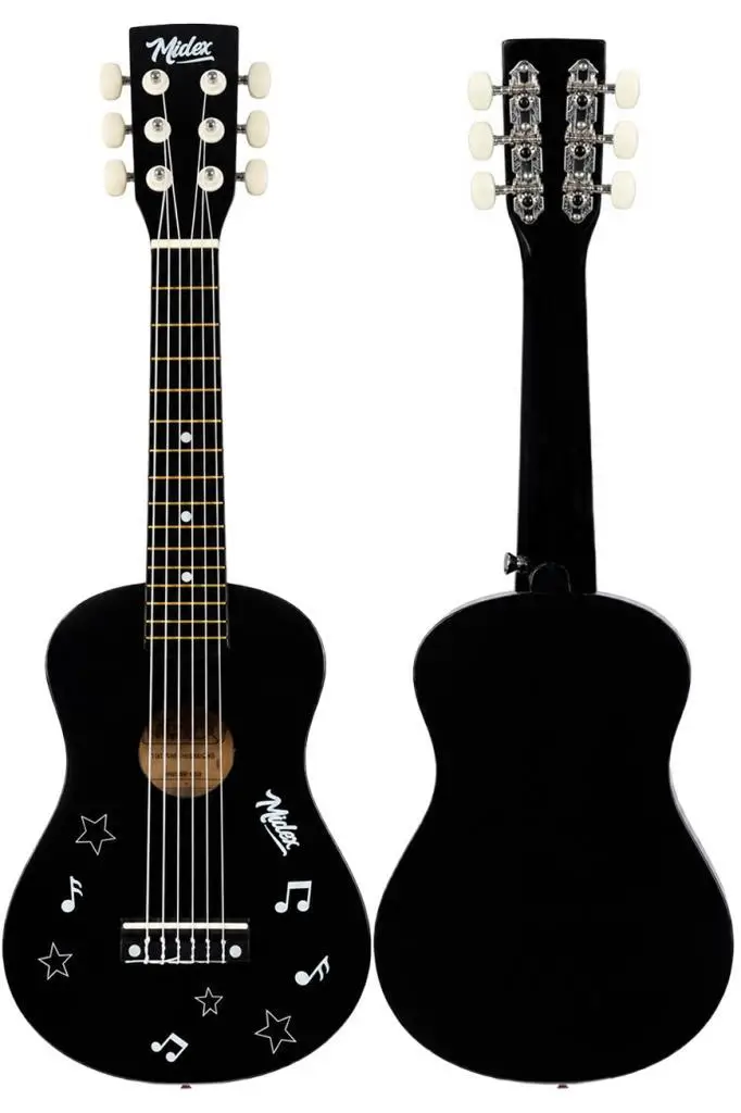 Midex CG-230BK Çocuk Klasik Gitar Seti 3-8 Yaş 23 İnç 58 cm Siyah Çocuk Gitarı Seti