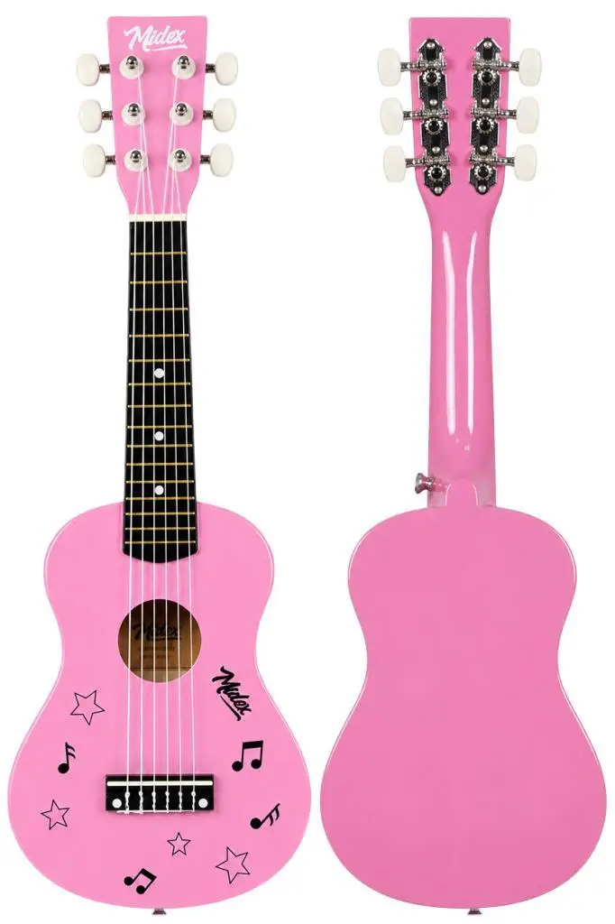 Midex CG-230PK Çocuk Klasik Gitar Seti 3-8 Yaş 23 İnç 58 cm Pembe Çocuk Gitarı Seti
