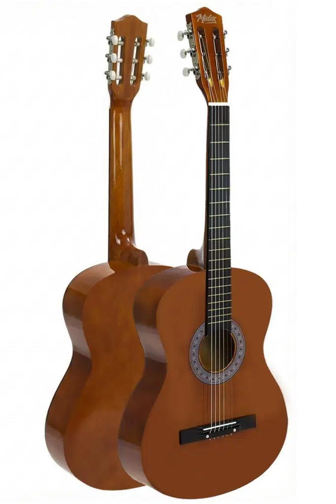 Midex CG-270BRW Brown Renk Klasik Gitar 4/4 Yetişkin Boy Sap Ayarlı Full Set