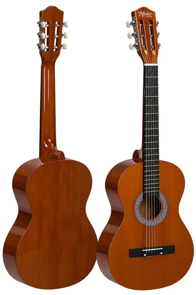Midex CG-270BRW Brown Renk Klasik Gitar 4/4 Yetişkin Boy Sap Ayarlı Full Set