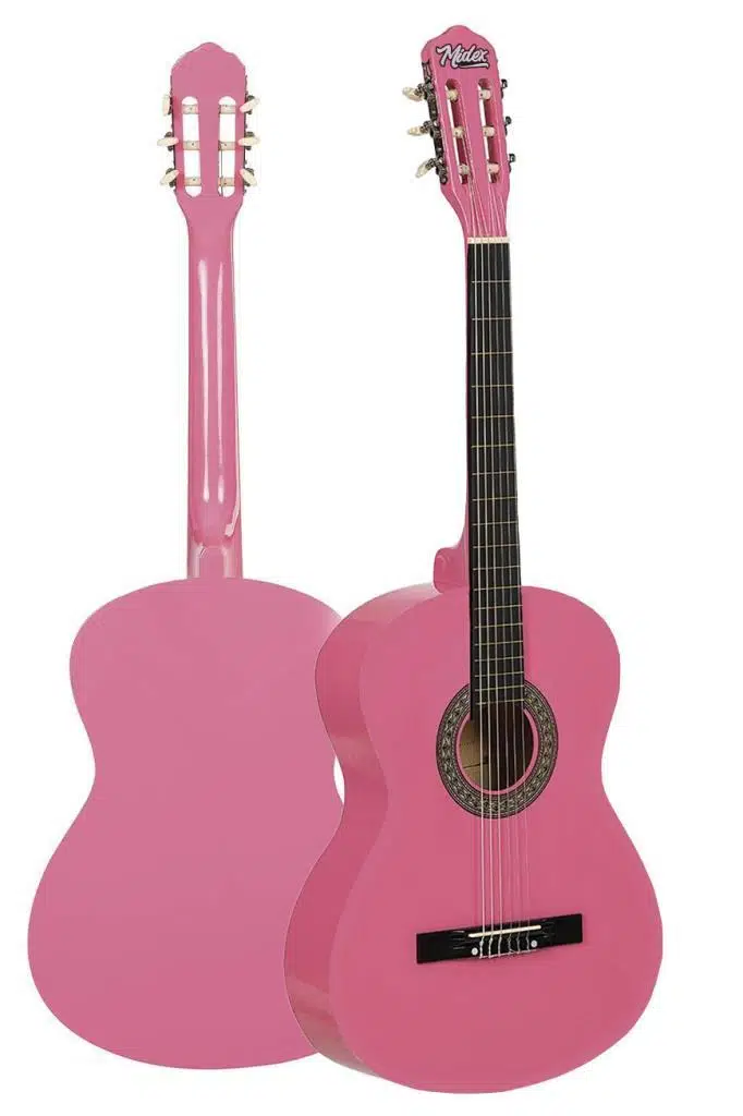Midex CG-270PK Pembe Renk Klasik Gitar 4/4 Yetişkin Boy Sap Ayarlı Full Set Midex CG-270PK Pembe Renk Klasik Gitar 4/4 Yetişkin Boy Sap Ayarlı Full Set