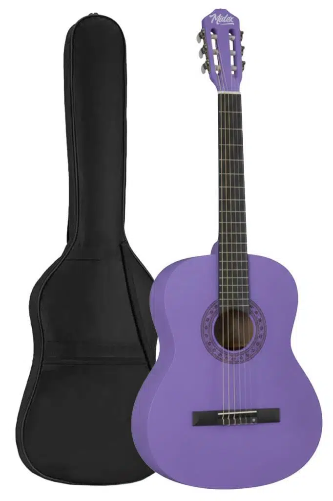 Midex CG-270PRP Mor Renk Klasik Gitar 4/4 Yetişkin Boy Sap Ayarlı Full Set